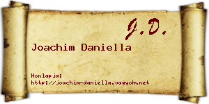 Joachim Daniella névjegykártya